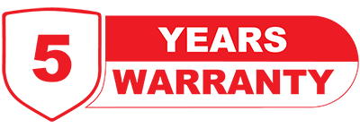 5 Year Warranty