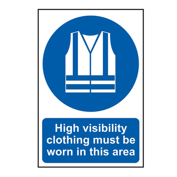 Scan High visibility jackets must be worn in this area