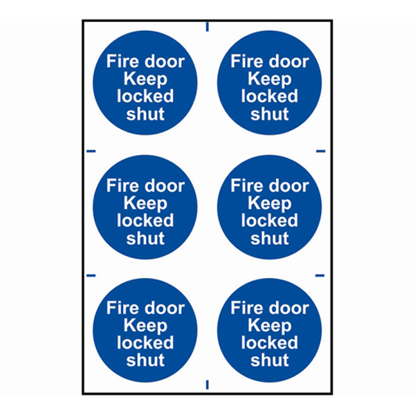 Scan Fire door Keep locked shut