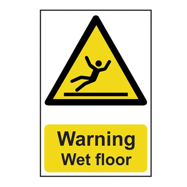 Scan Warning Wet floor