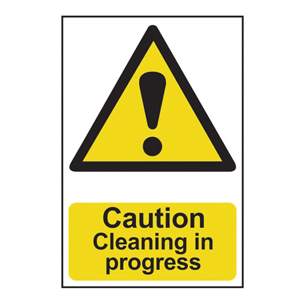 Scan Caution Cleaning in progress