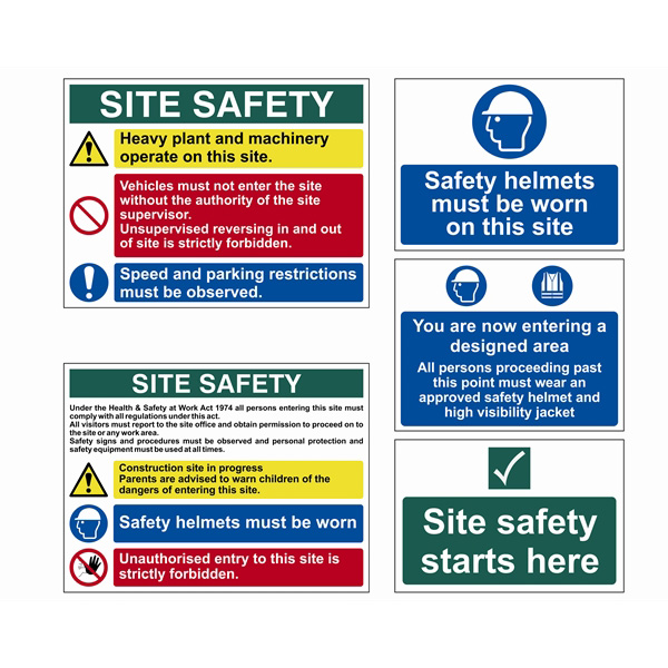 Scan Construction Site Pack (5 signs)