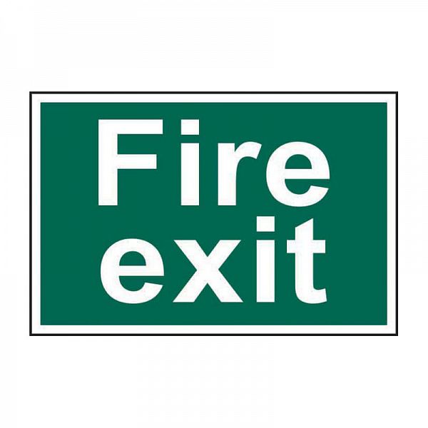 Scan Fire exit (text only)