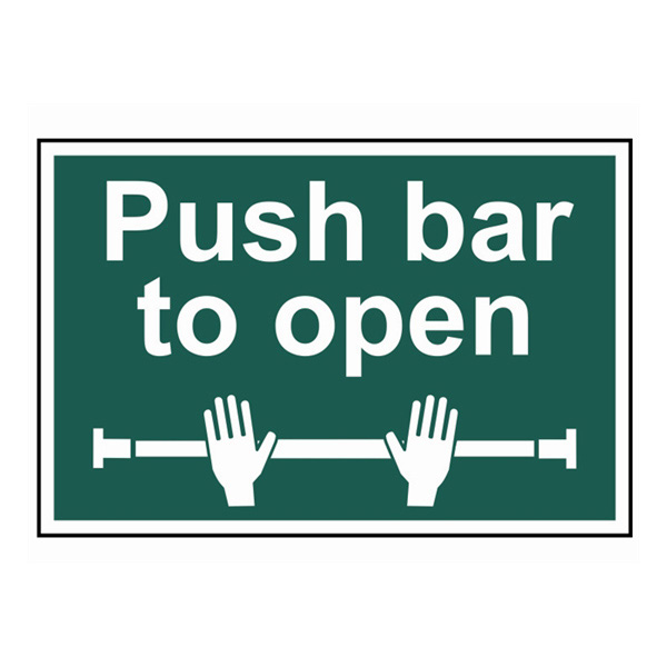 Scan Push bar to open