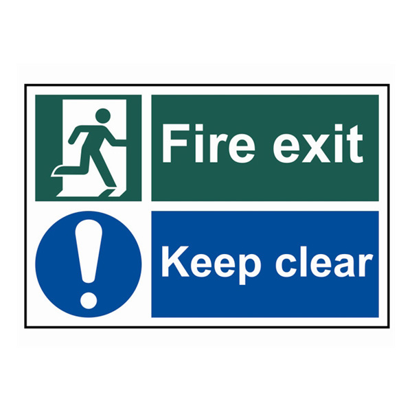 Scan Fire exit. Keep clear