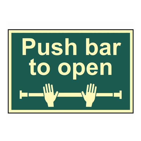 Scan Push bar to open