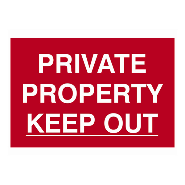 Scan Private property Keep out