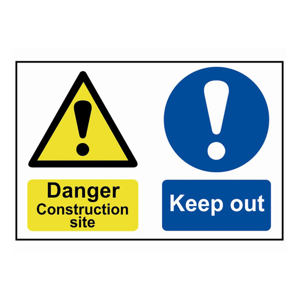 Scan Danger Construction site Keep out
