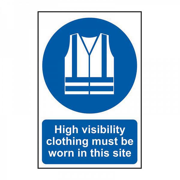 Scan High visibility clothing must be worn in this site