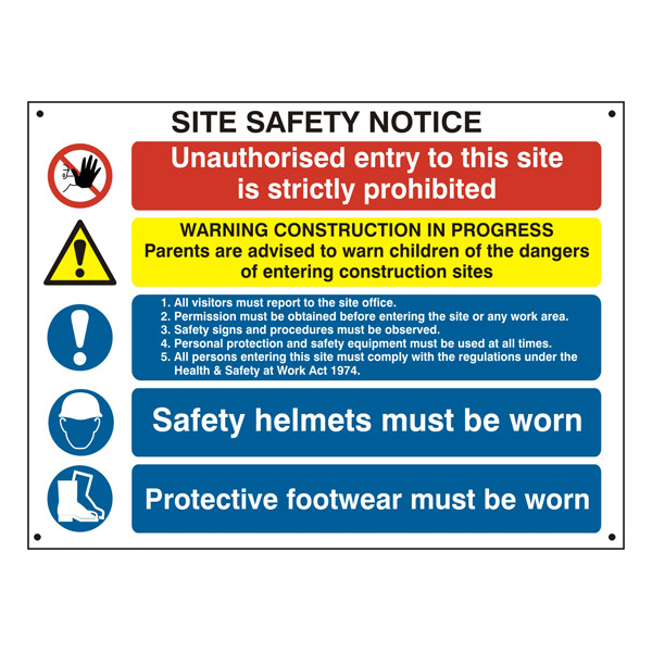Scan Composite site safety notice