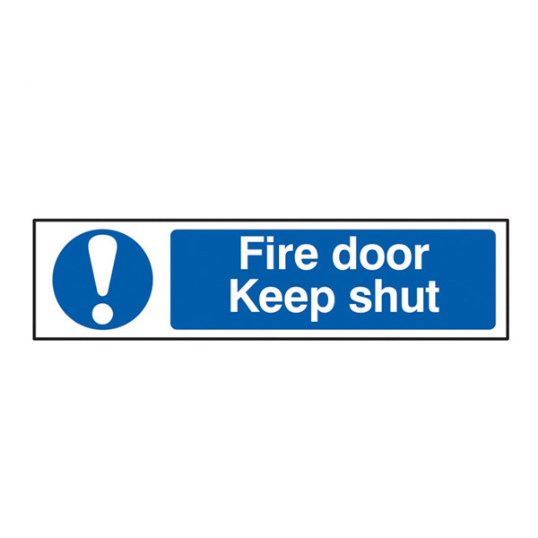Scan Fire door Keep shut