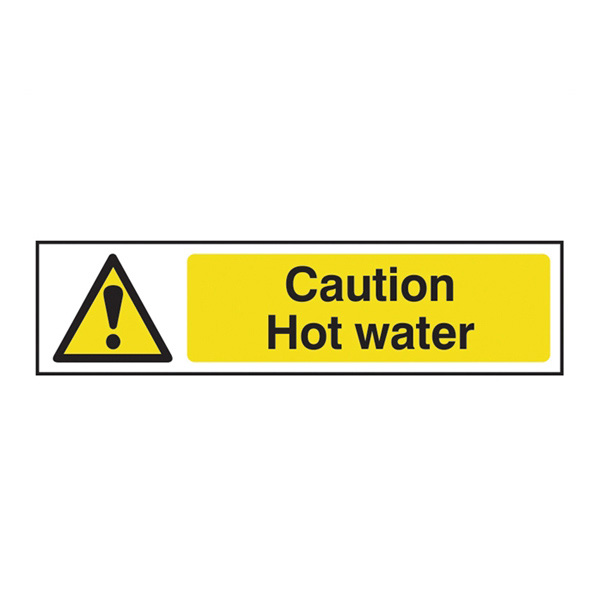 Scan Caution Hot water