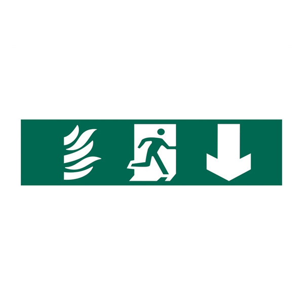 Scan Running man arrow down