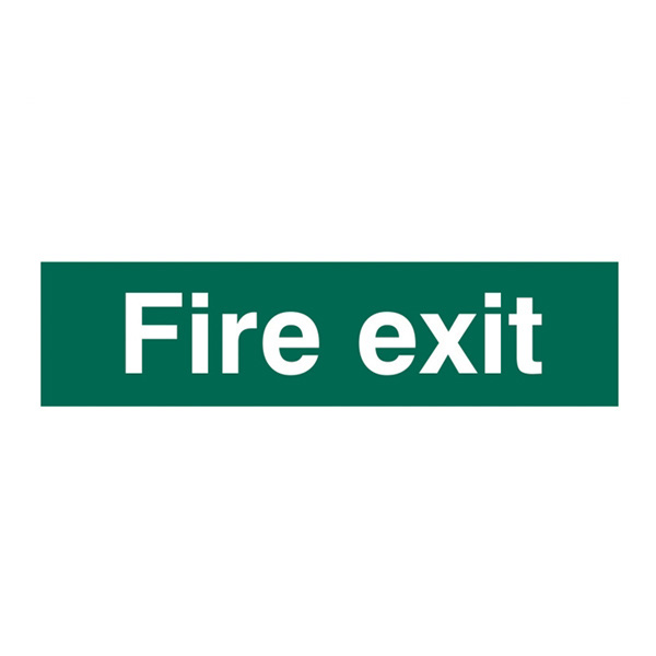 Scan Fire exit (text only)