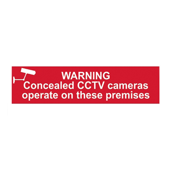 Scan Warning Concealed CCTV cameras operate on these premises