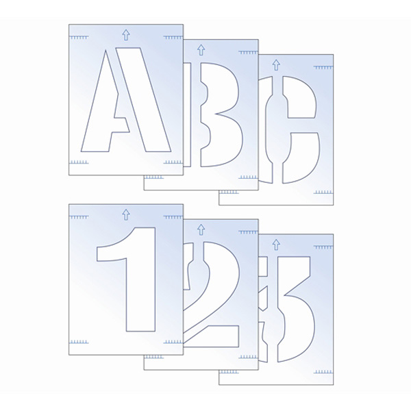 Scan 25mm Letter and Numbers Stencil Kit