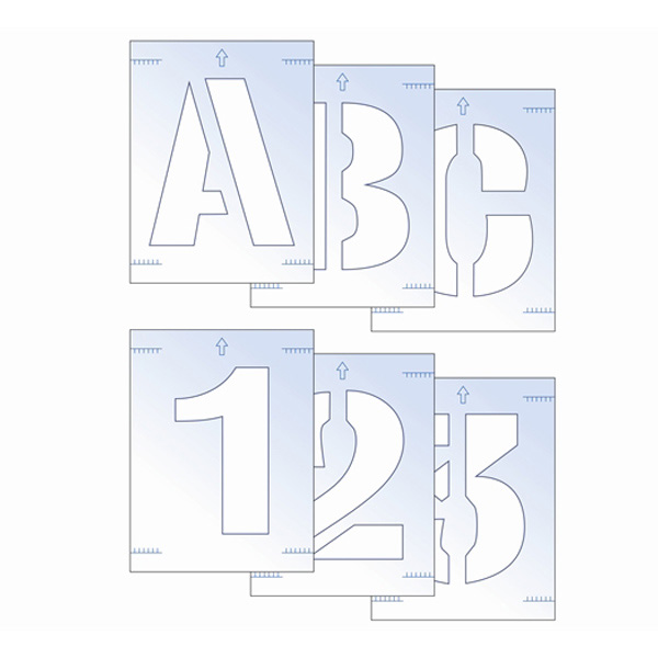 Scan 50mm Letter and Numbers Stencil Kit
