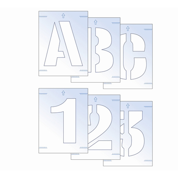 Scan 100mm Letter and Numbers Stencil Kit