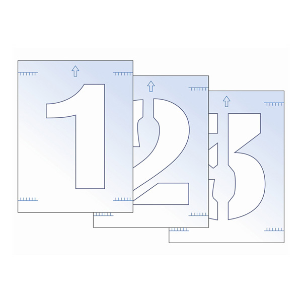 Scan 300mm Numbers Stencil Kit