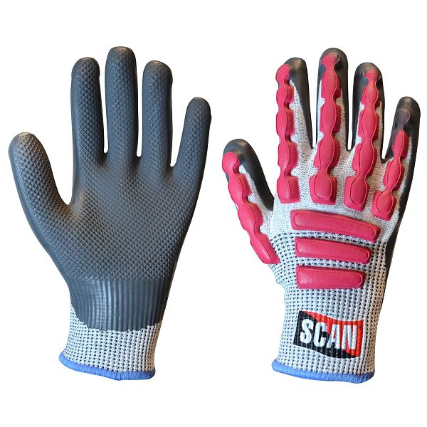 Scan Anti-Impact Latex Cut 5 Gloves