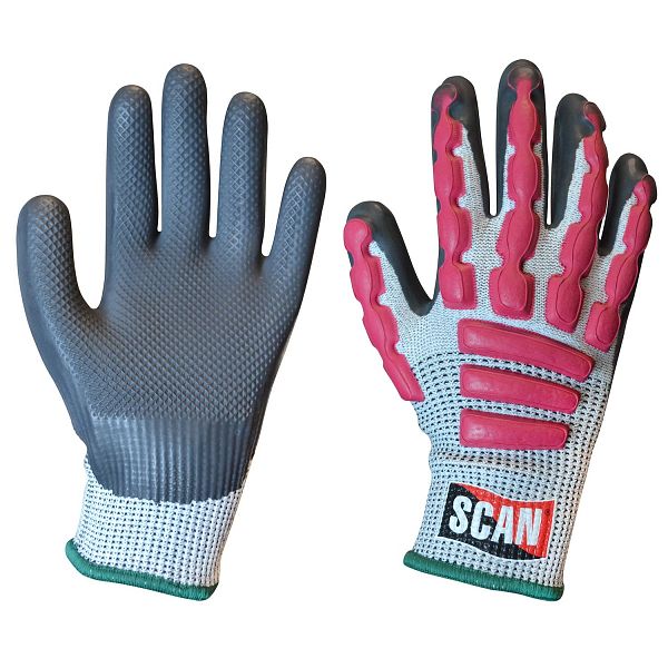 Scan Anti-Impact Latex Cut 5 Gloves