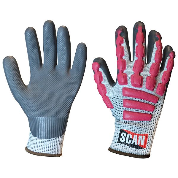 Scan Anti-Impact Latex Cut 5 Gloves