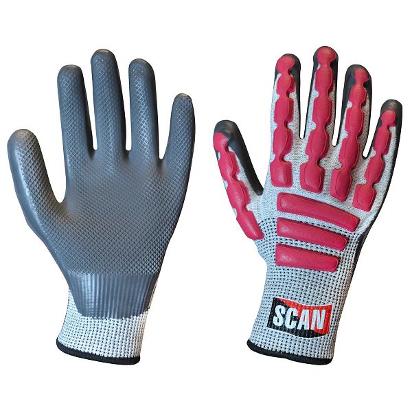 Scan Anti-Impact Latex Cut 5 Gloves