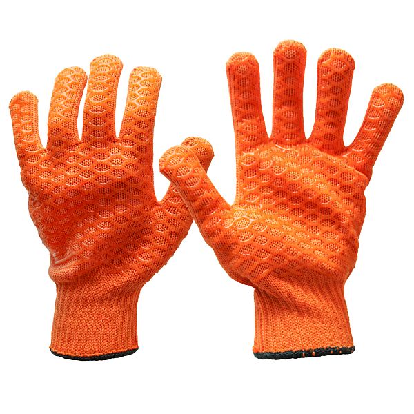 Scan Gripper Gloves with PVC Webbing Palm 