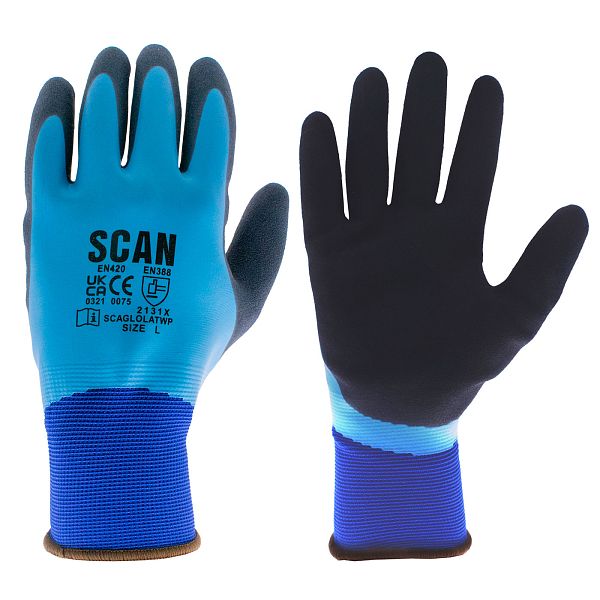 Scan Waterproof Gloves with Latex Palm