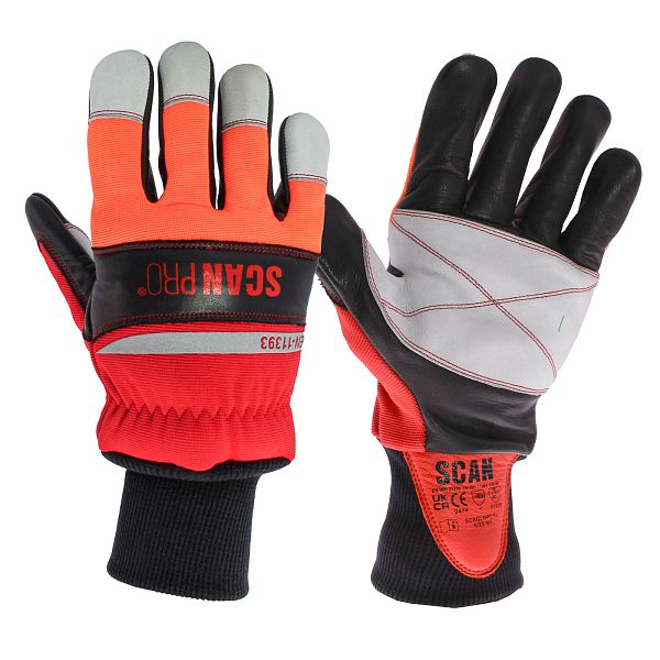 Scan Chainsaw Leather Gloves