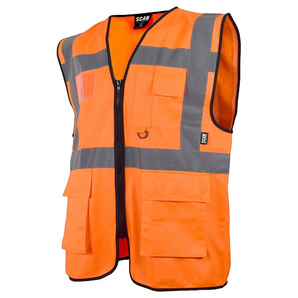 Scan Hi-Vis Utility Waistcoat Orange