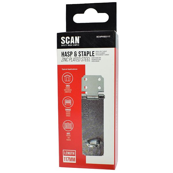 Scan Galvanised Hasp and Staple