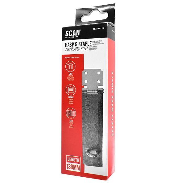 Scan Galvanised Hasp and Staple