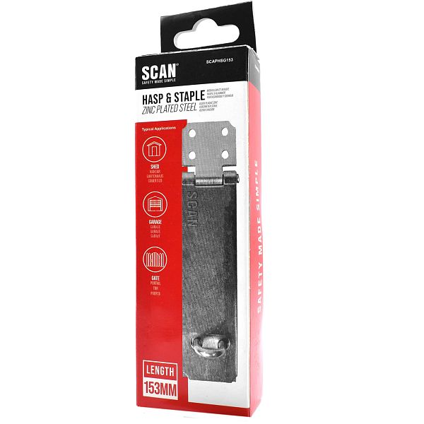 Scan Galvanised Hasp and Staple