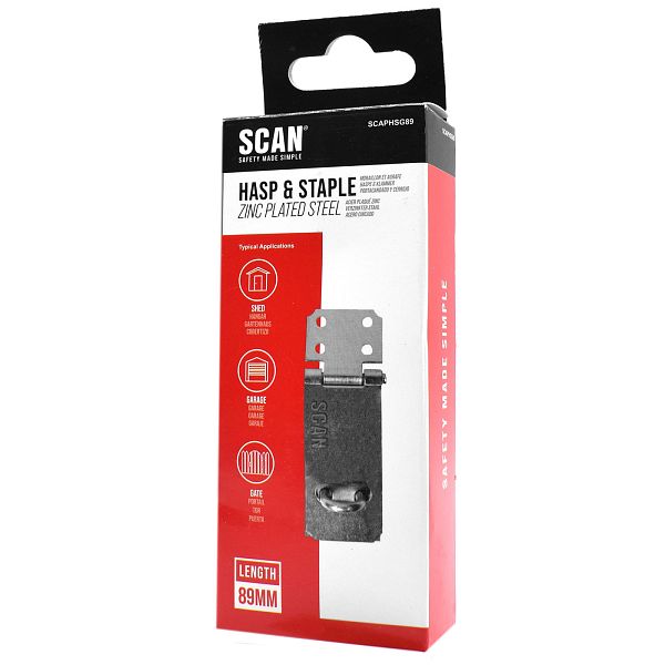 Scan Galvanised Hasp and Staple