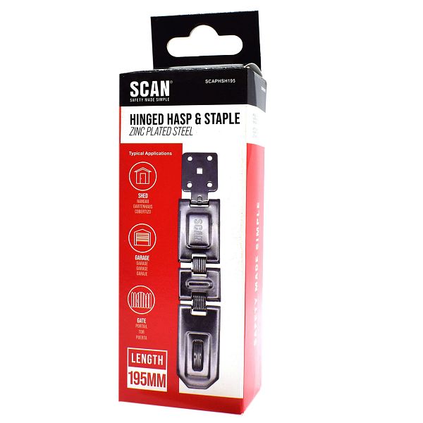 Scan Hinged Hasp and Staple