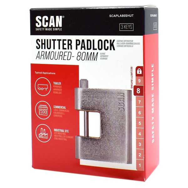 Scan Armoured Shutter Padlock