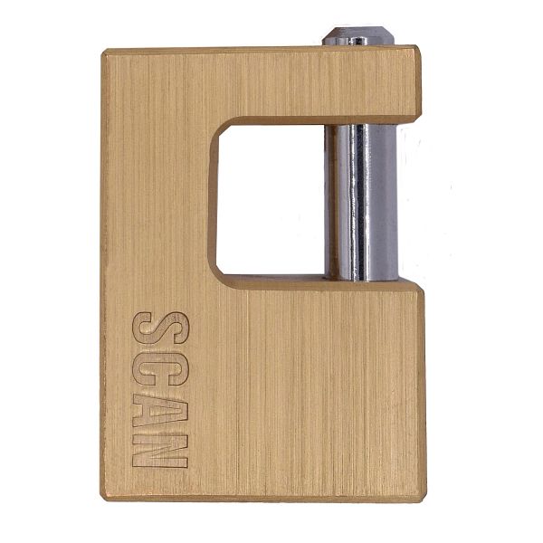 Scan Brass Shutter Padlock