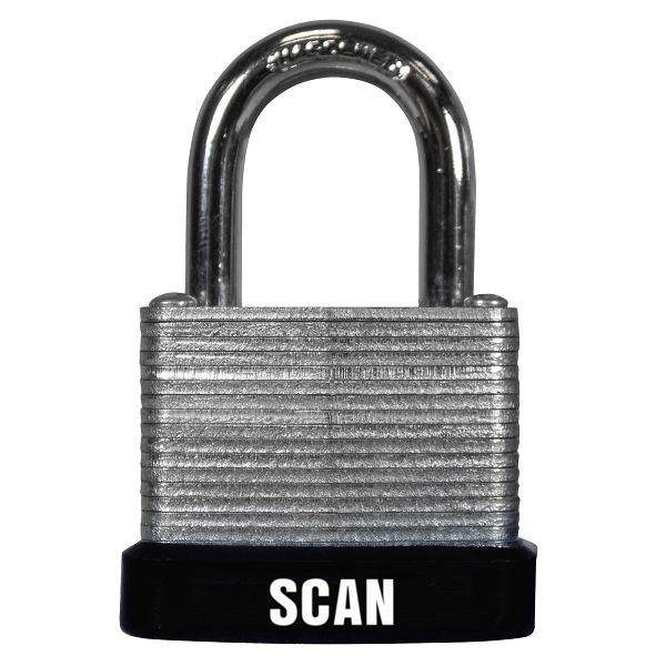 Scan Laminated Steel Padlock with 3 Keys