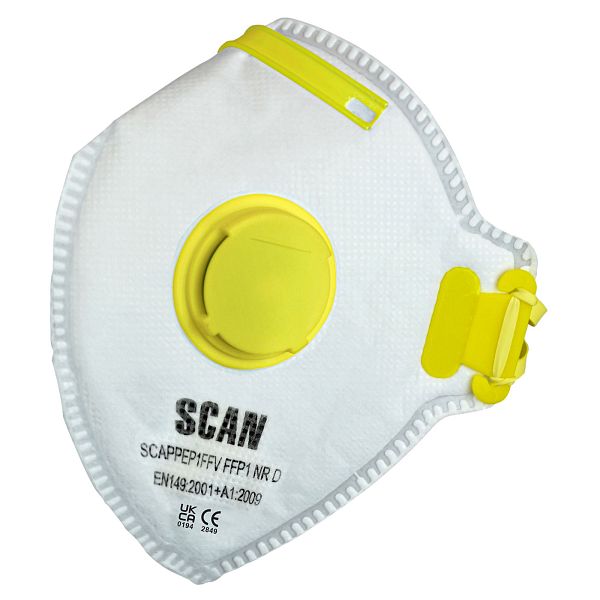 Scan Premier Fold Flat Valved Disposable Mask FFP1
