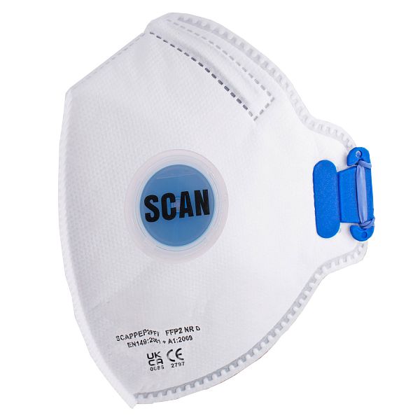 Scan Fold Flat Valved Disposable Mask FFP2