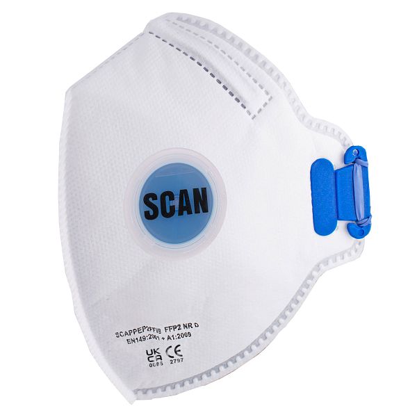 Scan Fold Flat Valved Disposable Mask FFP2