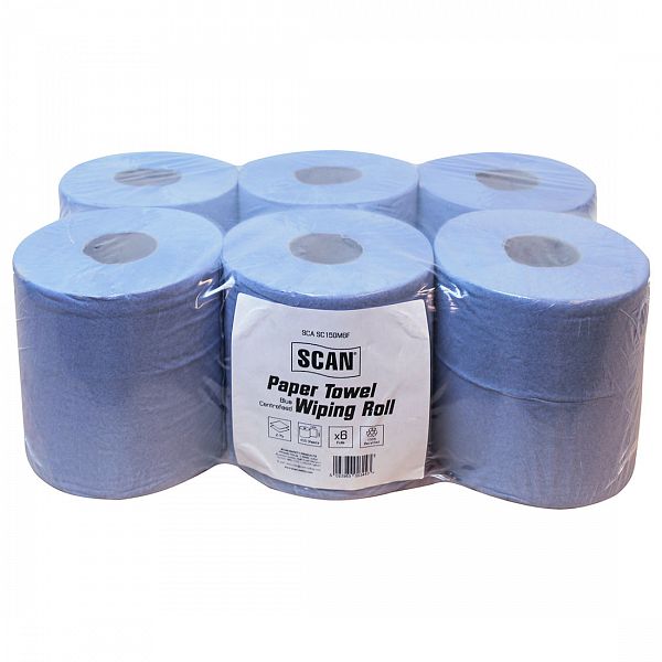 Scan Paper Towel Wiping Roll 2-Ply 176mm x 150M