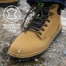 Secor Sherpa Virdus S3 Safety Boots – Waxy Leather Steel Toe Cap – Wide Fit – UK PPE