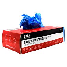 Scan Nitrile Disposable Gloves (Box of 100)