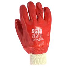 Scan PVC Knitwrist Cotton Gloves