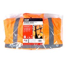 Scan Hi-Vis Bomber Jacket Orange