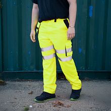 Scan Hi-Vis Holster Trouser Yellow