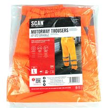 Scan Hi-Vis Motorway Trousers Orange