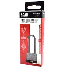 Scan Laminated Steel Padlock Long Shackle with 3 Keys